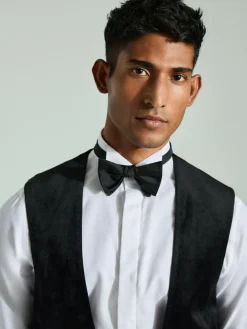 Clearance Next Velvet Waistcoat Black