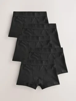 Discount Next Black Waistband Trunks 5 Pack (1.5-16yrs)