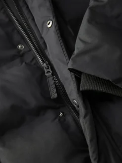 Discount Next Waterproof Long Line Fleece Lined Puffer Coat (3-17yrs) Black