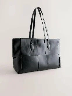 Next Black Weave Shoulder Bag^Women Bags