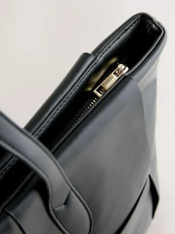 Next Black Weave Shoulder Bag^Women Bags