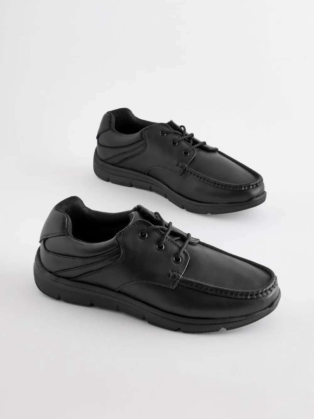 Outlet Next Black Wide Fit Apron Lace Up Shoes