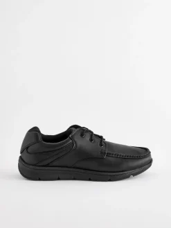 Outlet Next Black Wide Fit Apron Lace Up Shoes