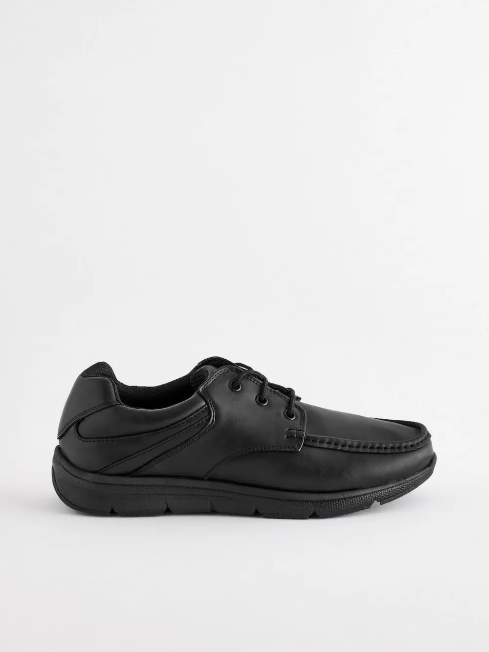 Outlet Next Black Wide Fit Apron Lace Up Shoes