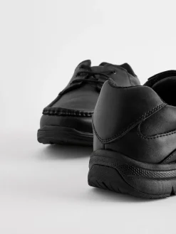 Outlet Next Black Wide Fit Apron Lace Up Shoes