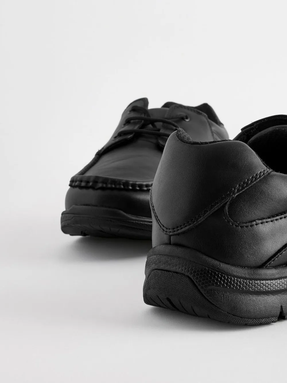 Outlet Next Black Wide Fit Apron Lace Up Shoes