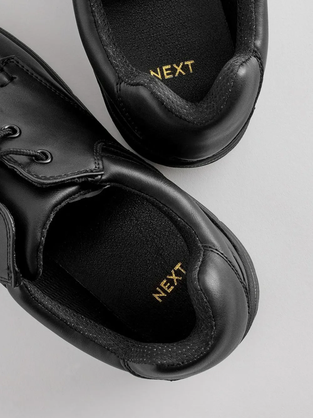 Outlet Next Black Wide Fit Apron Lace Up Shoes