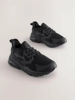 Next Wide Fit (G) Elastic Lace Trainers^BOY School Shoes|Boys Shoes