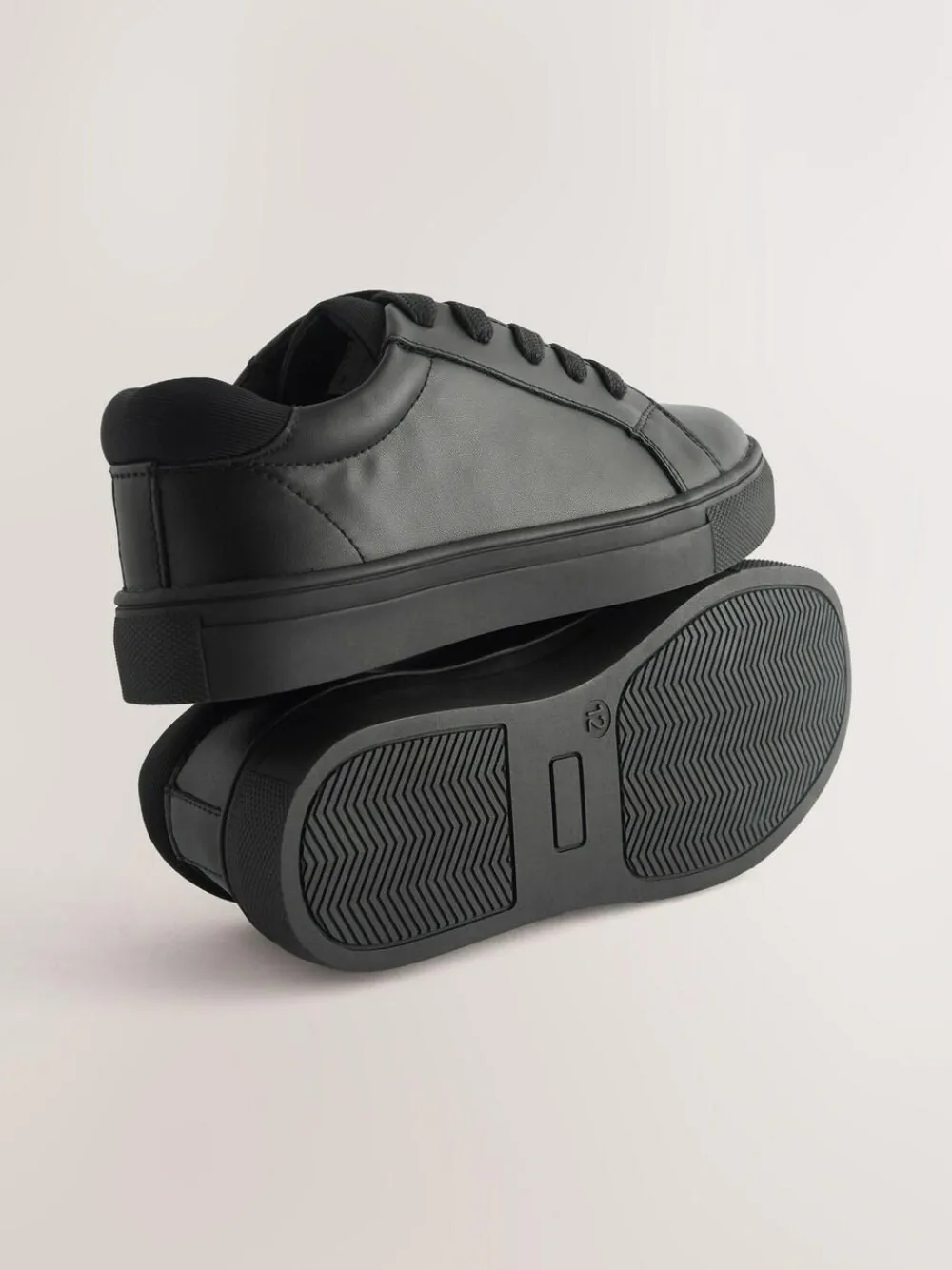 Best Next Black Wide Fit (G) Lace Up School Shoes