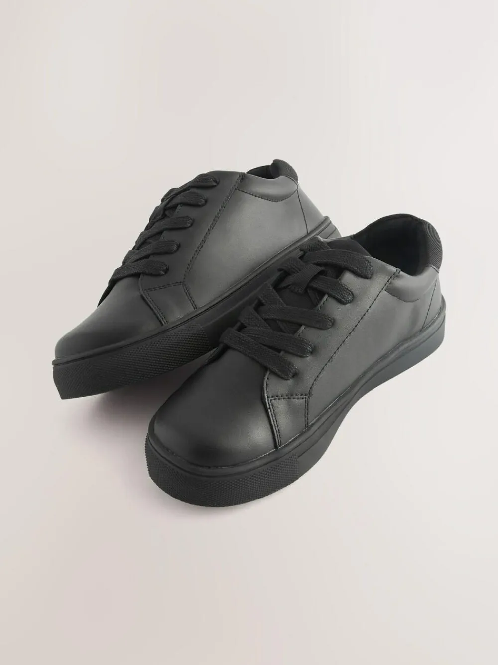 Best Next Black Wide Fit (G) Lace Up School Shoes