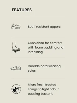 Sale Next Black Wide Fit (G) Leather Touch Fastening School Shoes