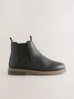Next Wide Fit (G) Leather Chelsea Boots^BOY School Shoes|Boys Shoes