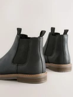 Next Wide Fit (G) Leather Chelsea Boots^BOY School Shoes|Boys Shoes