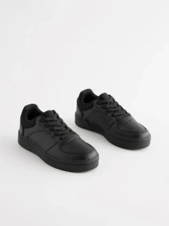 Next Black Wide Fit (G) School Lace-Up Shoes^BOY Shoes|School Shoes