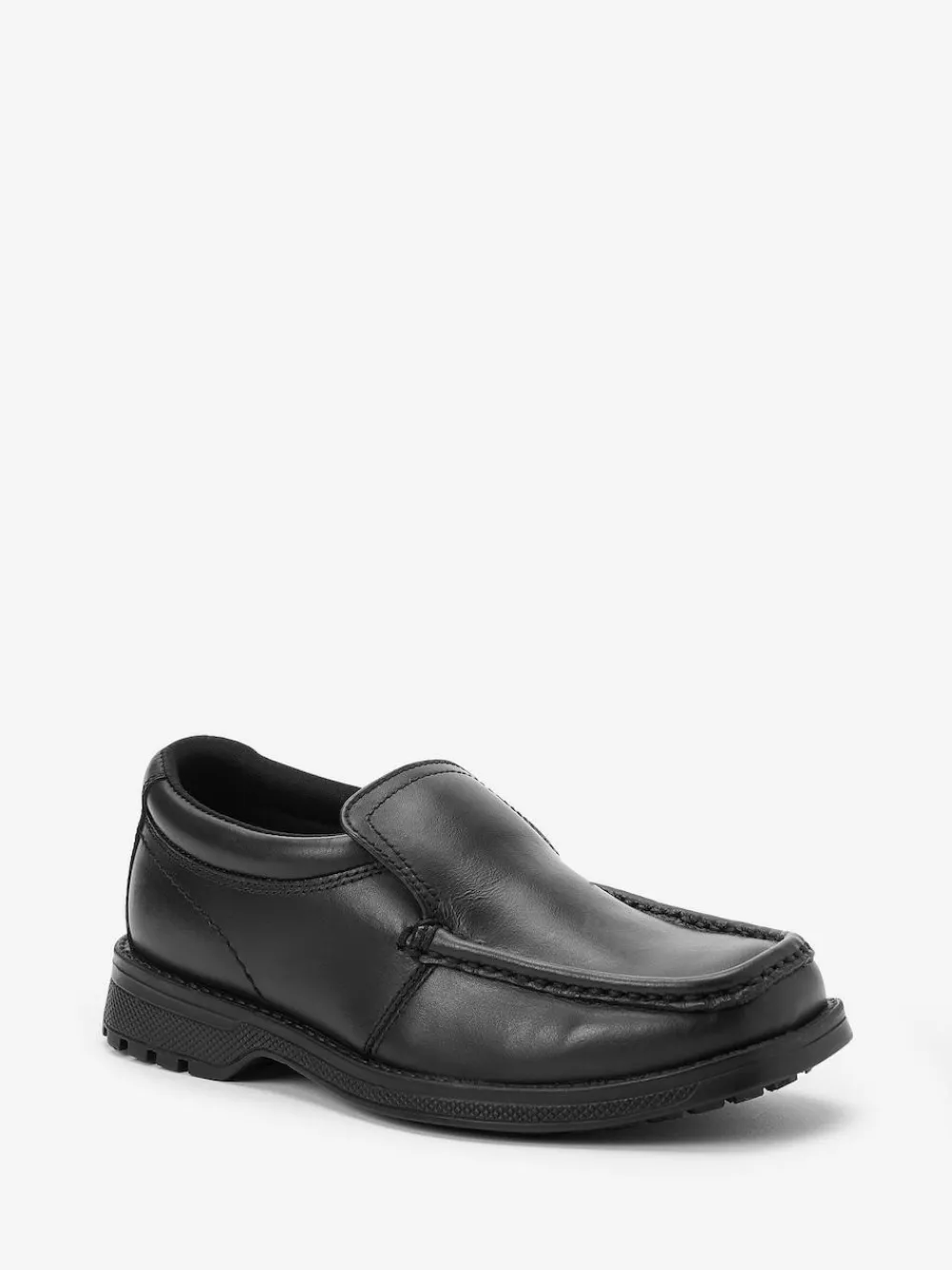 Next Black Wide Fit (G) School Leather Loafer Shoes^BOY Shoes|School Shoes