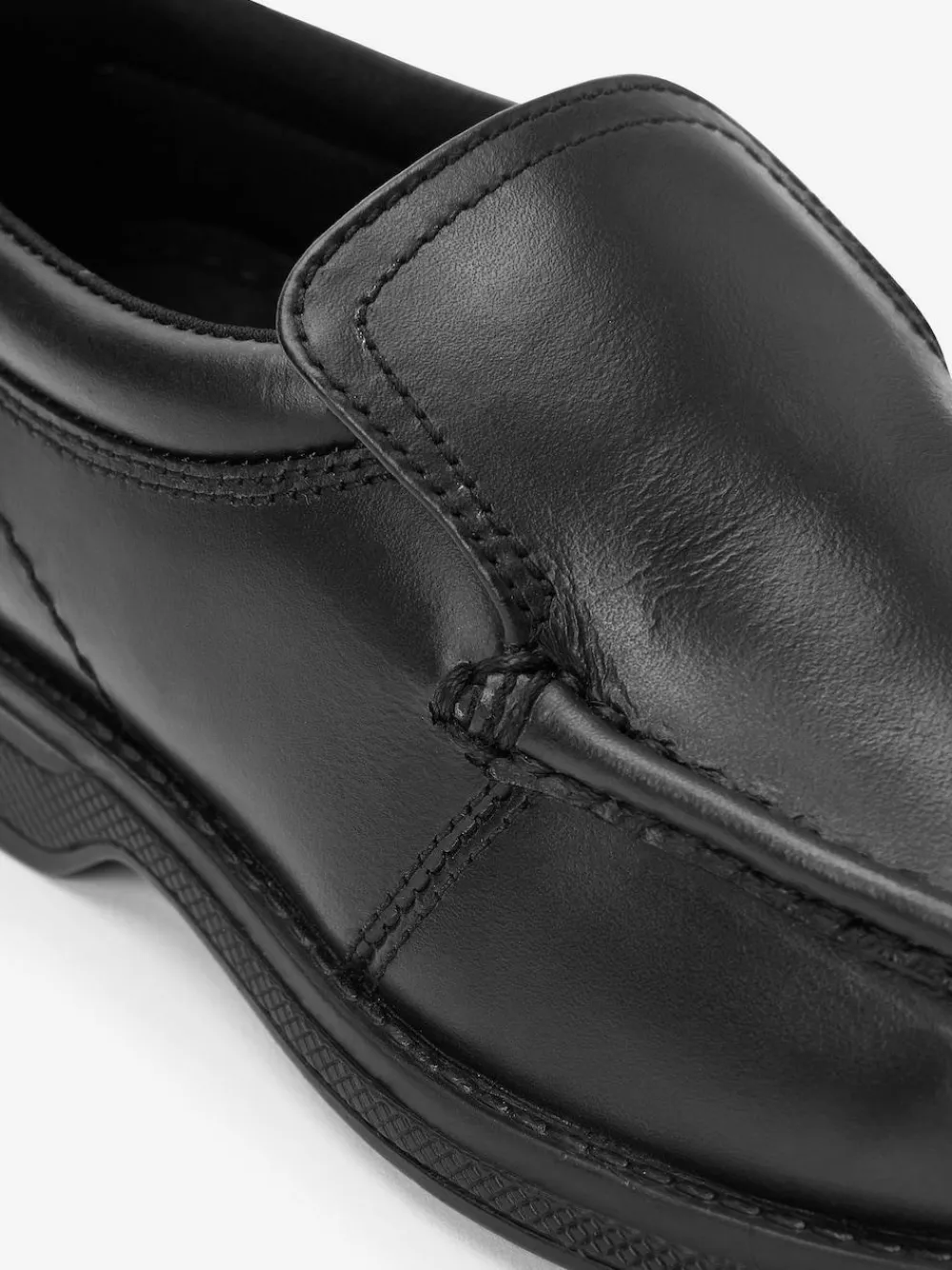 Next Black Wide Fit (G) School Leather Loafer Shoes^BOY Shoes|School Shoes