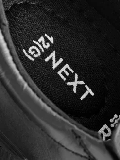 Next Black Wide Fit (G) Slip On Leather Loafer School Shoes^BOY School Shoes|Boys Shoes