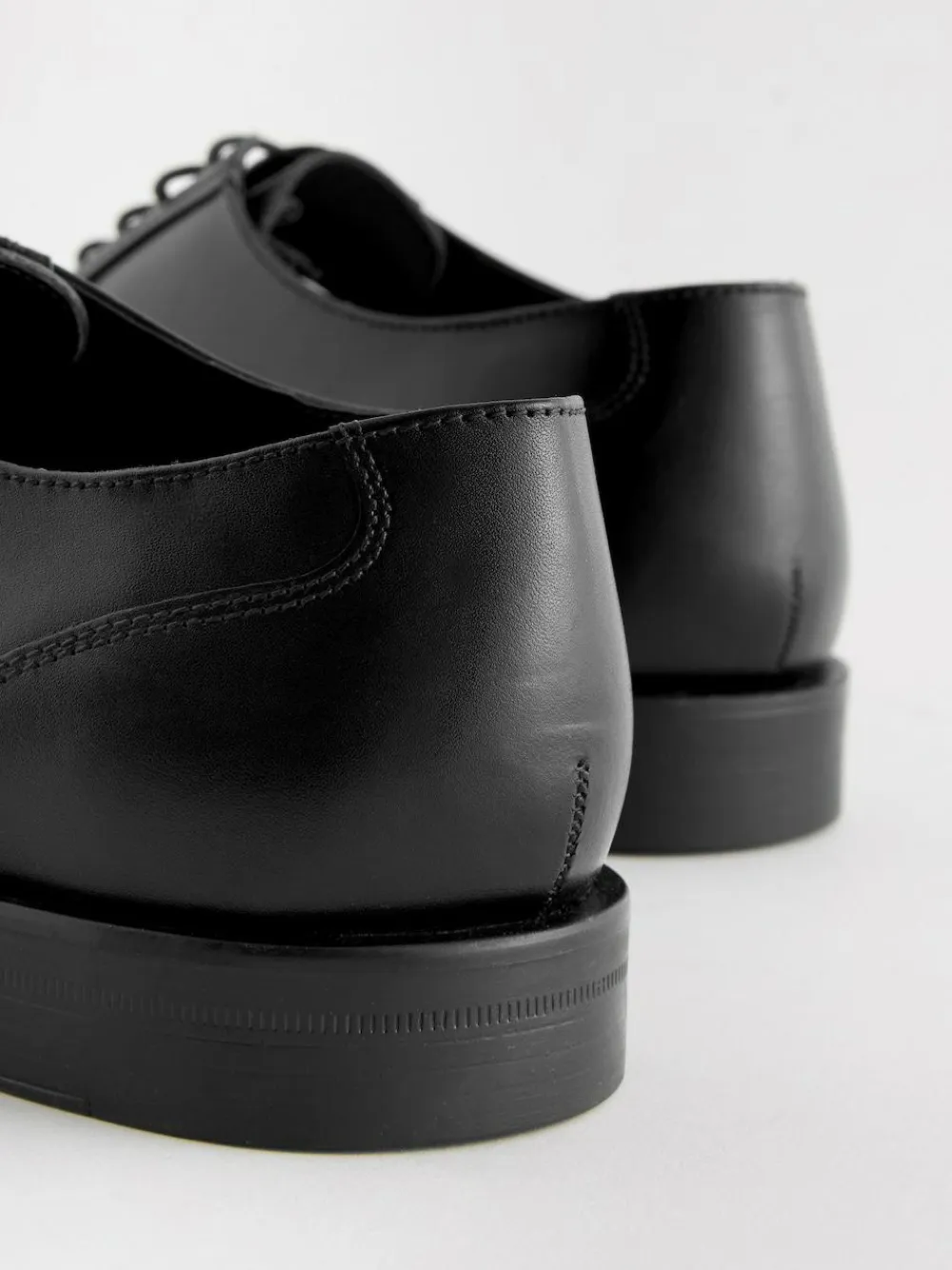 Clearance Next Black Wide Fit Leather Oxford Toecap Shoes