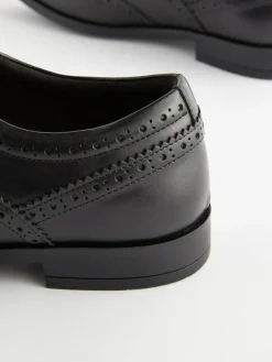 Discount Next Wide Fit Leather Oxford Brogue Shoes Black