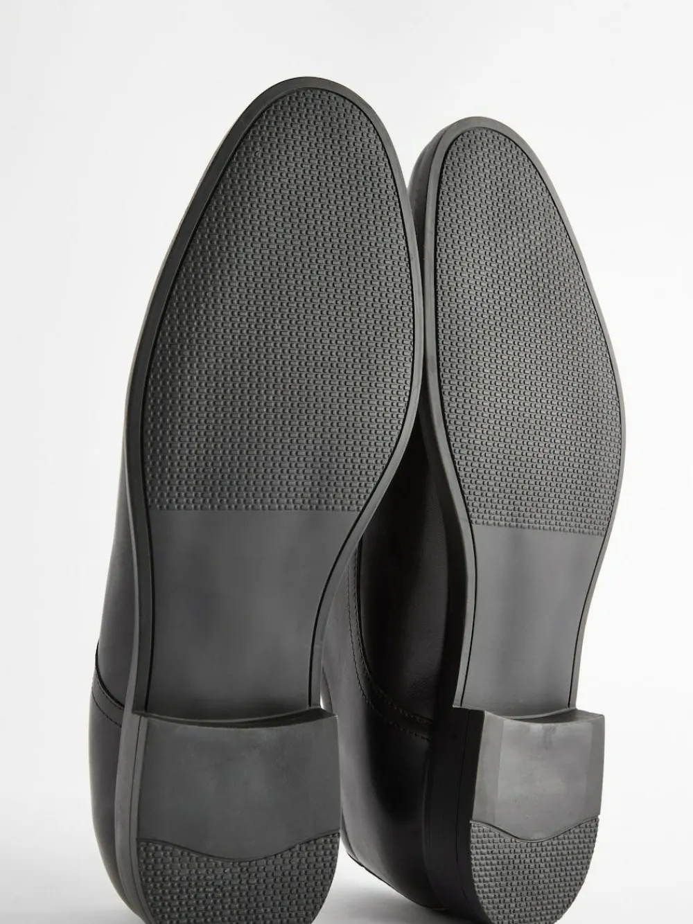New Next Wide Fit Leather Plain Derby Shoes Black