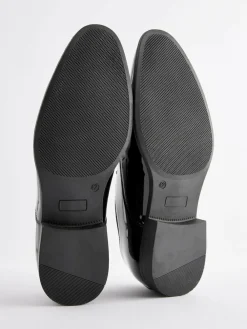 Next Black Wide Fit Patent Oxford Toe Cap Shoes^ Shoes