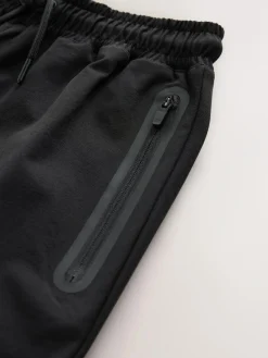 Next Black Wide Fit Pull On Track Joggers (3-16yrs)^BOY Joggers|Pants & Chinos