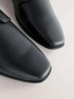 Best Next Black Wide Fit Slim Square Derby Shoes