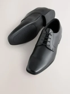 Best Next Black Wide Fit Slim Square Derby Shoes