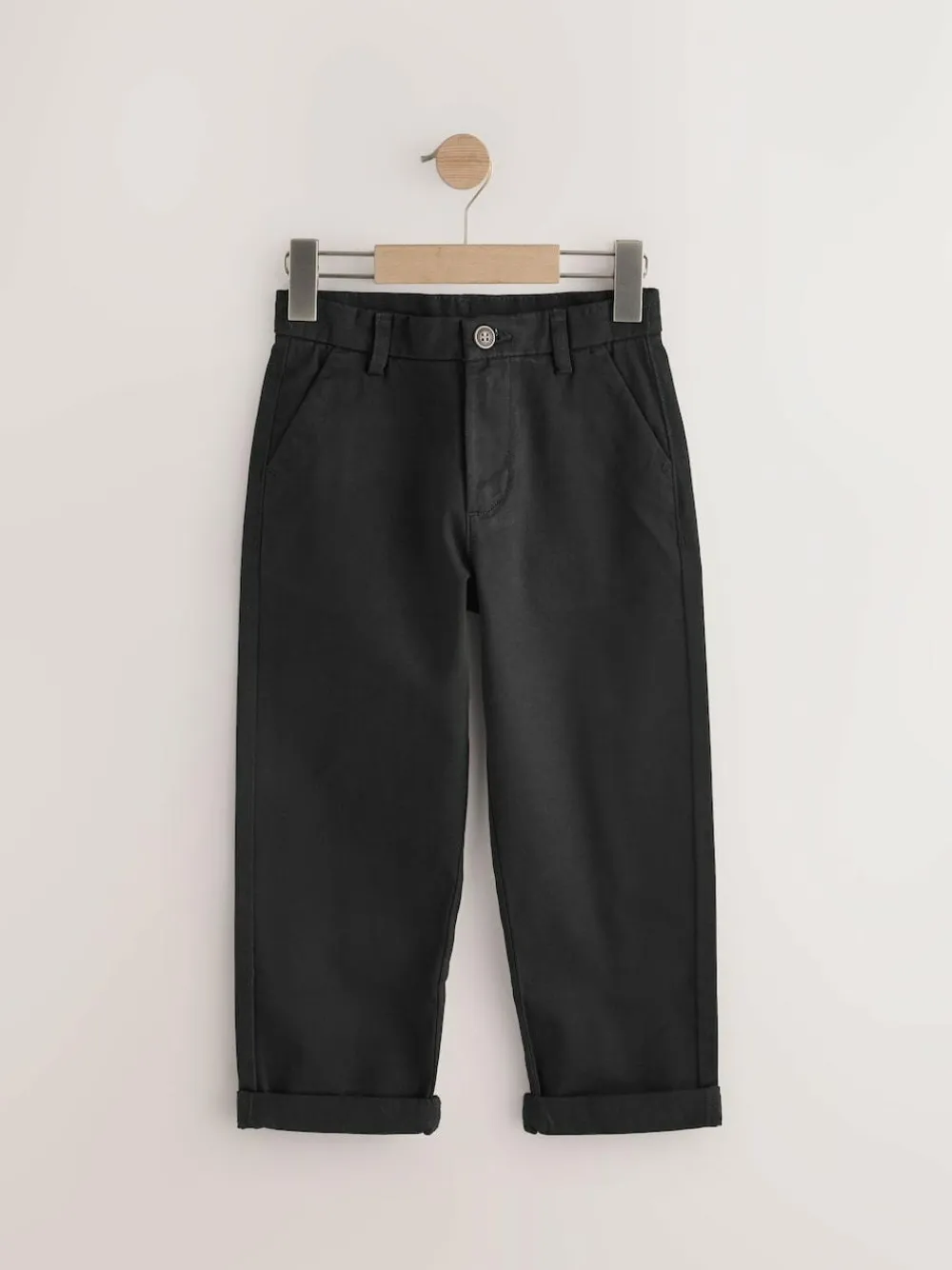 Best Next Wide Fit Stretch Chino Trousers (3-17yrs) Black
