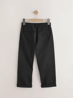 Best Next Wide Fit Stretch Chino Trousers (3-17yrs) Black
