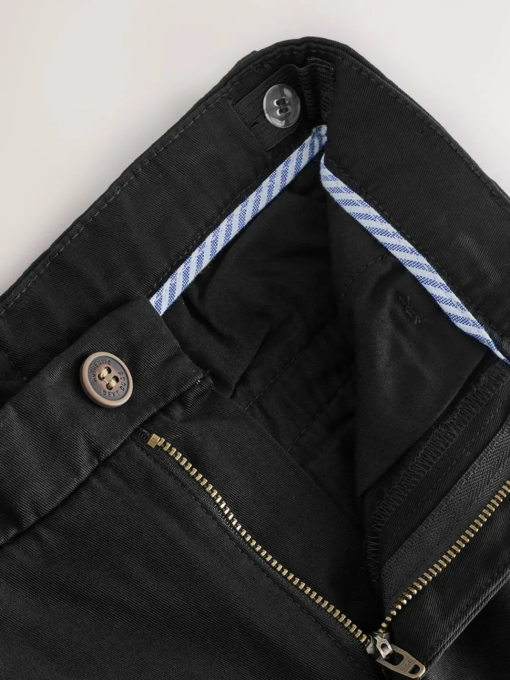 Best Next Wide Fit Stretch Chino Trousers (3-17yrs) Black