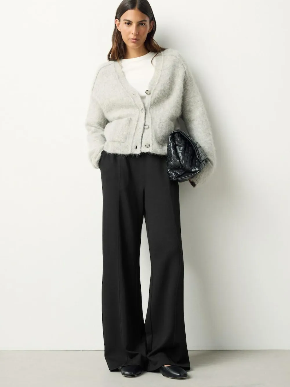 Sale Next Black Wide Leg Joggers