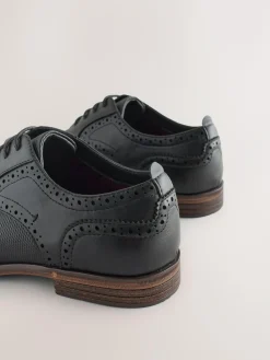 Next Black Wingcap Brogue Shoes^ Shoes