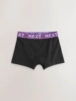 Sale Next Black With Bright Waistband Trunks 7 Pack (2-16yrs)