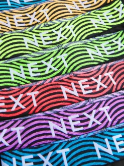 Sale Next Black With Bright Waistband Trunks 7 Pack (2-16yrs)