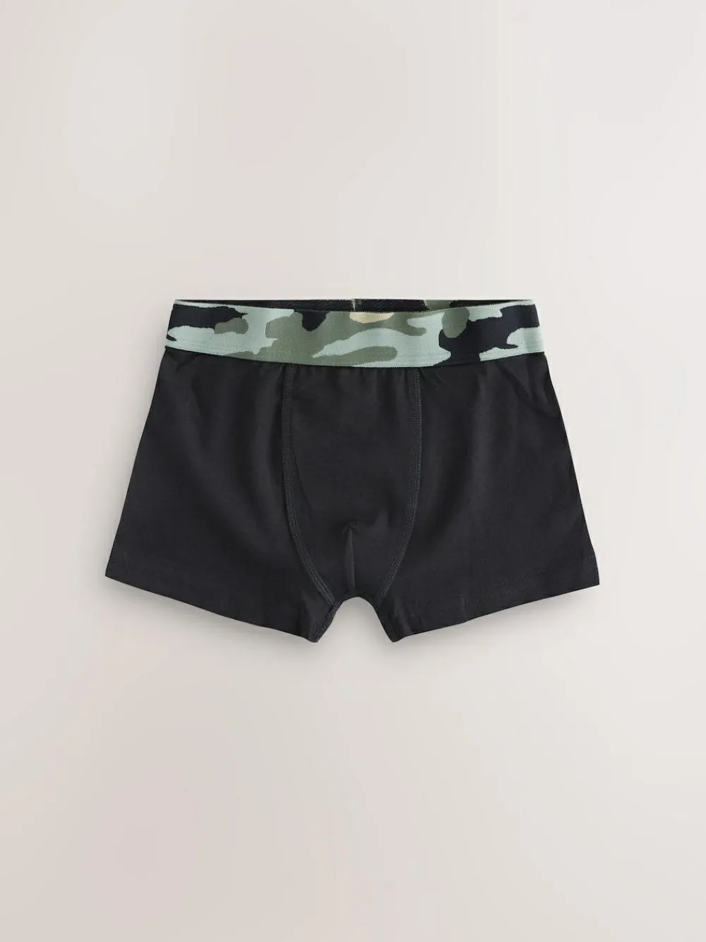 Hot Next Boxers 5 Pack (2-16yrs) Black with Camo Waistband