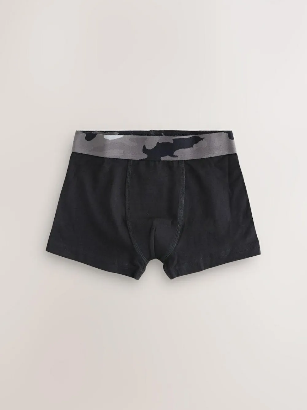 Hot Next Boxers 5 Pack (2-16yrs) Black with Camo Waistband