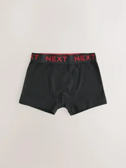 Online Next Black with colour waistband Trunks 5 Pack (1.5-16yrs)