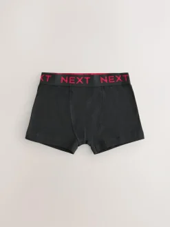 Next Black with colour waistband Trunks 10 Pack (1.5-16yrs)^BOY Underwear