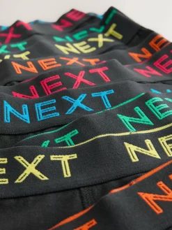 Next Black with colour waistband Trunks 10 Pack (1.5-16yrs)^BOY Underwear