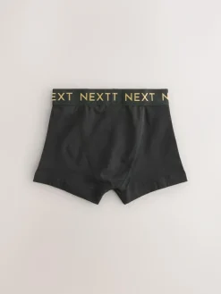 Next Black with Gold Waistband Trunks 10 Pack (1.5-16yrs)^BOY Underwear
