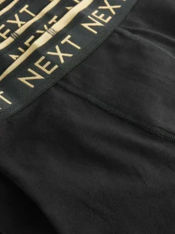 Next Black with Gold Waistband Trunks 10 Pack (1.5-16yrs)^BOY Underwear