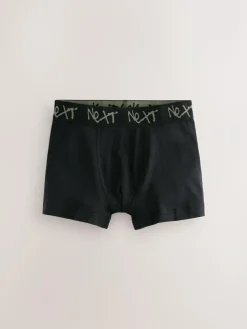 Next Black with Grafitti Waistband Trunks 5 Pack (1.5-16yrs)^BOY Underwear