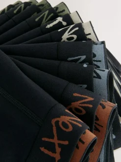 Next Black with Grafitti Waistband Trunks 10 Pack (1.5-16yrs)^BOY Underwear