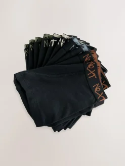 Next Black with Grafitti Waistband Trunks 10 Pack (1.5-16yrs)^BOY Underwear