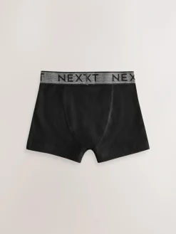 Next Black with Grey Waistband Trunks 10 Pack (1.5-16yrs)^BOY Multipacks|Underwear