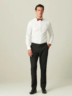 Next Black with Tape Detail Tailored Fit Tuxedo Suit Trousers^ Pants & Chinos