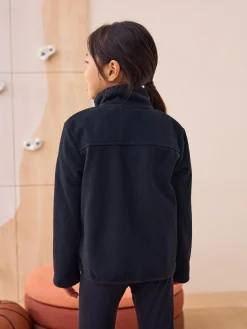 Next Zip-Up Fleece Jacket With Pockets (3-16yrs) Black