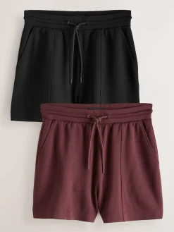 Next Black/Berry Jersey Shorts 2 Pack^Women Shorts