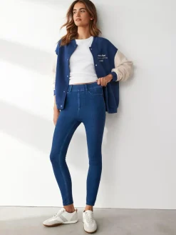 Next Full Length Jersey Denim Leggings 2 Pack^Women Leggings & Sweatpants